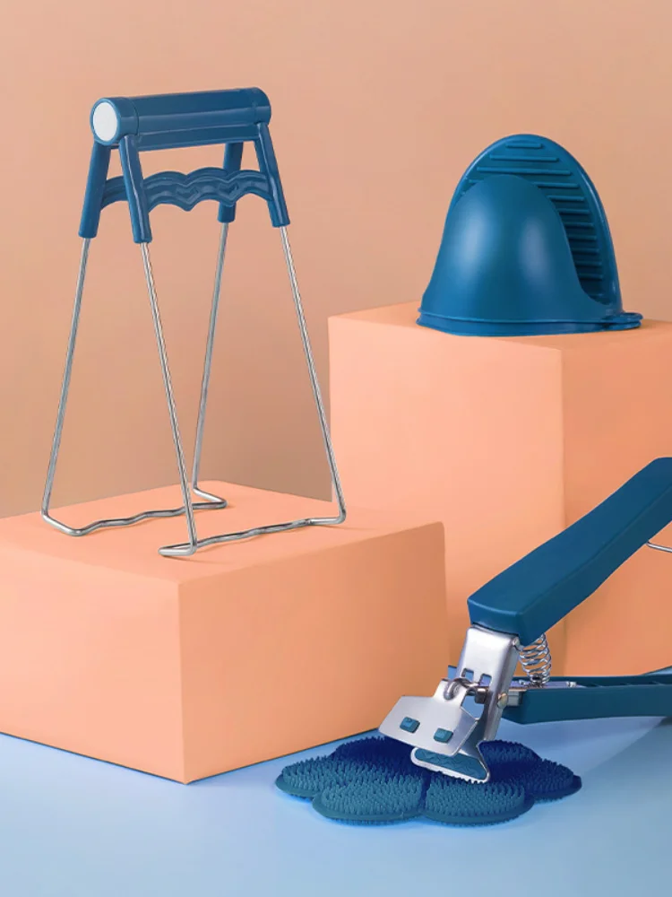 

Kitchen Stainless Steel Take Bowl Clip Anti-scald Clips Bowls Plate Steamer Clip Remover Non-slip Household Chuck Lift Cooking