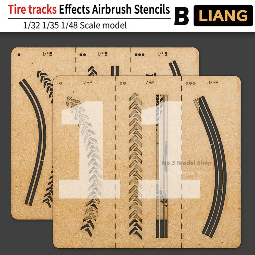 Tire Tracks Effects Airbrush Stencils 1/32 1/35 1/48 Scale Models Chariot Scenes Detail Production Tool | Игрушки и хобби
