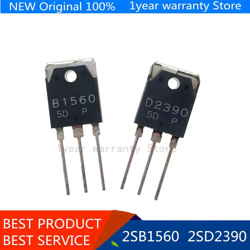 

100% new imported original 2SD2390-Y 2SB1560-Y 2SD2390 2SB1560 TO-247 High power amplifier transistors (1 pair)