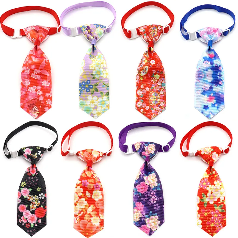 50/100 шт. Новый домашних животных галстук-бабочка для собаки в японском стиле