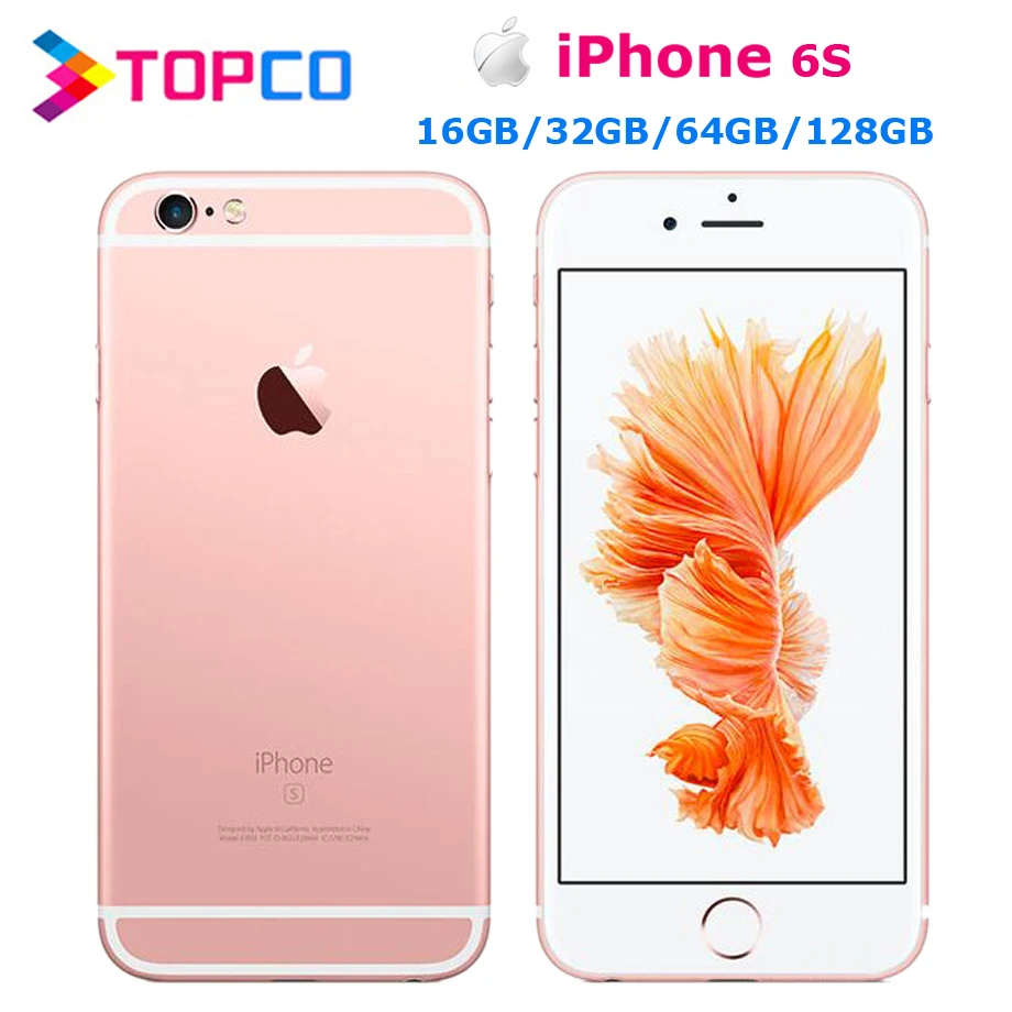 Apple iPhone 6s смартфон с 5 дюймовым дисплеем ОЗУ 2 Гб ПЗУ 16/32/64/4 7 ГБ 12 МП 4G LTE|Смартфоны| |