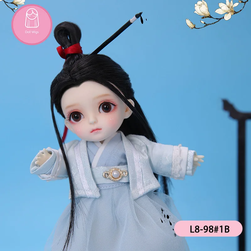 Парик для куклы BJD 1/8 bjd sd парик высокотемпературные длинные прямые волосы детей