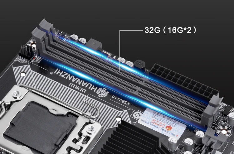 Материнская плата HUANANZHI X58 LGA1366 USB3.0 материнская с процессором Intel Xeon X5670 2 93 ГГц года