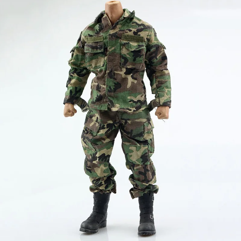 1/6 Scale FS-73005 Boy Man Military Uniform Clothes Male Battle Suit Clothing for 12" Action Figure Body Doll Toy
