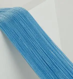 sky blue DHL, 50 шт., Современная вспышка, блестящая кисточка, занавес для двери, 2x1 м, оконная занавеска для разделения пространства, подзор, домашний декор - Цвет: sky blue