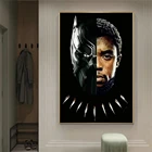 Настенная Картина на холсте с изображением супергероя Marvel Черная пантера маска креативная вышивка картина для спальни домашний декор Куадрос