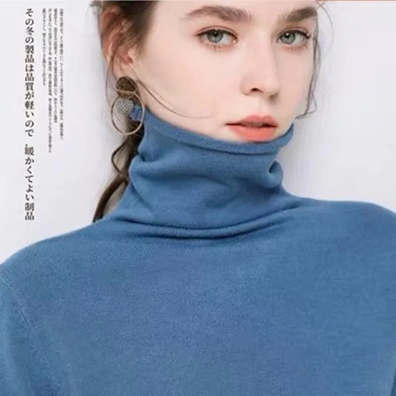 Autumn Soft Cashmere turtleneck Pullovers Sweaters female Winter 2021 Korean Slim-fit pull sweater womens clothing | Женская одежда