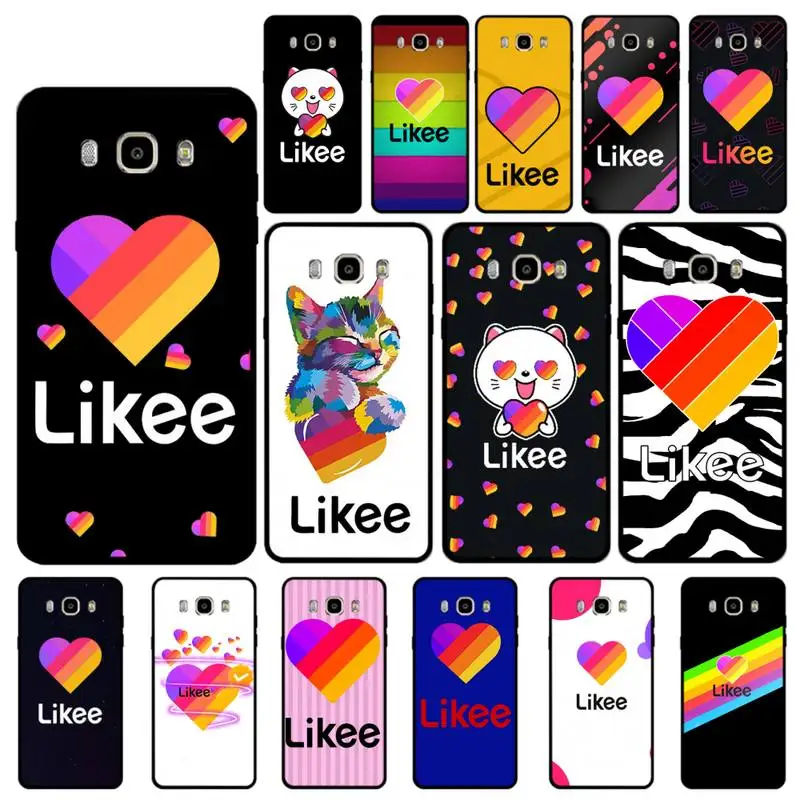 

YNDFCNB Likee Funny cat bear love heart Bling Cute Phone Case for Samsung J4 6 7 2 5 8plus prime core 2017 2018 pro