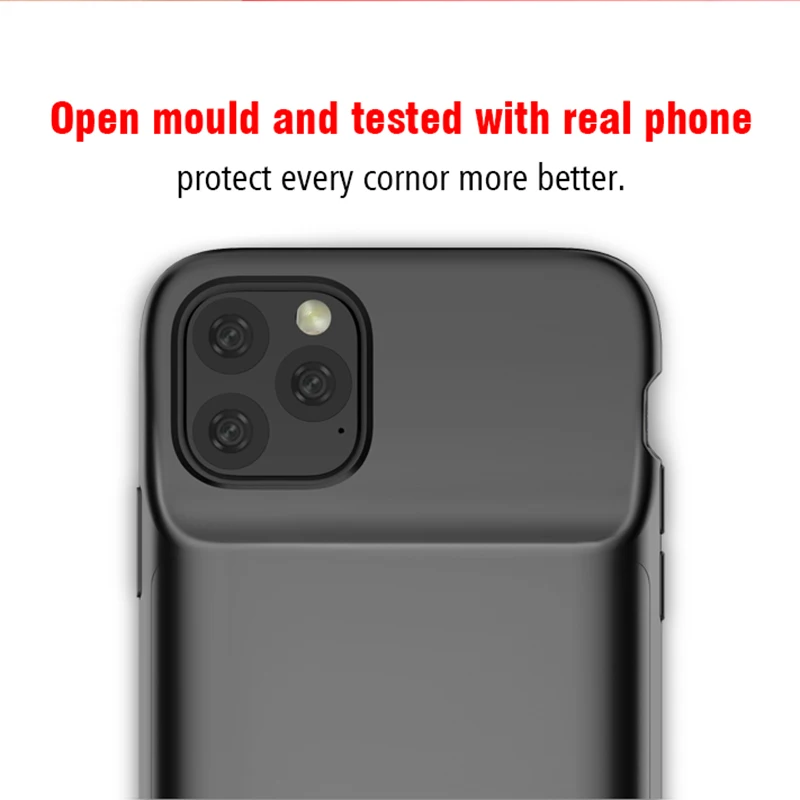 Neng для iPhone 11Pro Max, чехол для зарядного устройства, 5000 мАч, перезаряжаемый внешний аккумулятор, Внешнее зарядное устройство, чехол для iPhone 11 11Pro