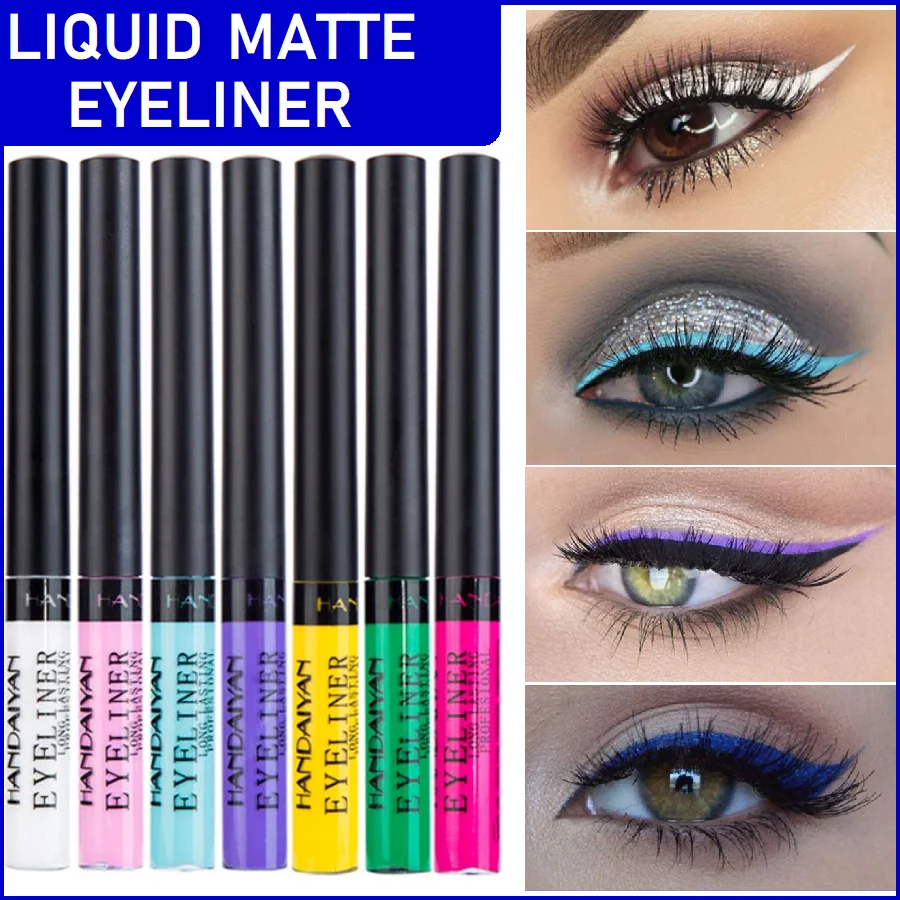 Матовая цветная жидкая подводка для глаз раствор прочная тени век 12 цветов