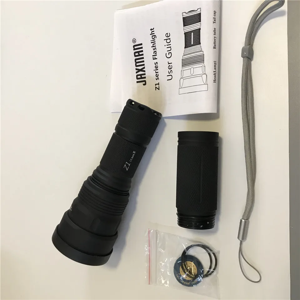 Jaxman Z1 фокусное расстояние Регулируемый зум-фонарик Cree XHP50 20 Вт 2200lm 26650 18650 Теплый