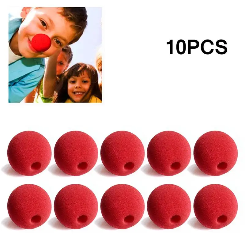 Очаровательный губчатый нос клоуна с красными шариками для вечерние ринки