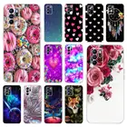 Чехол для OPPO Reno6 5G, силиконовый, с цветочным принтом в виде пончика, для OPPO Reno 6Z, 6 Pro Plus 2021, Funda Reno6 Z, CPH2251, бампер