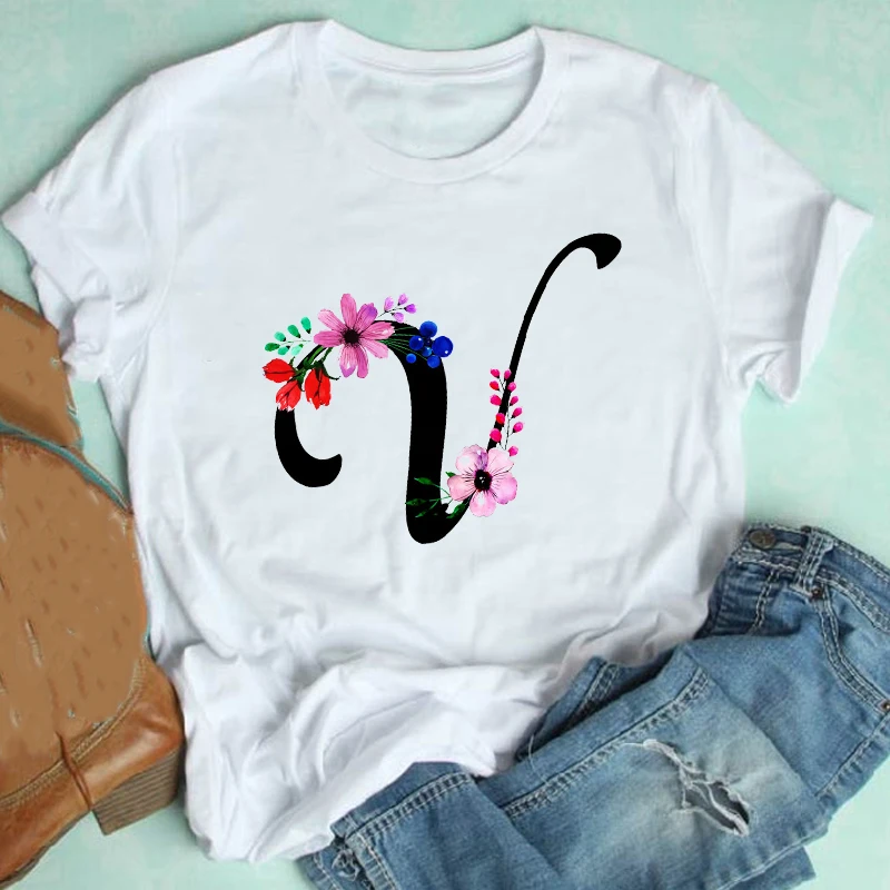 

Женская футболка с графическим принтом, футболка с коротким рукавом в стиле 90-х, уличная одежда, повседневная футболка с цветочным принтом д...