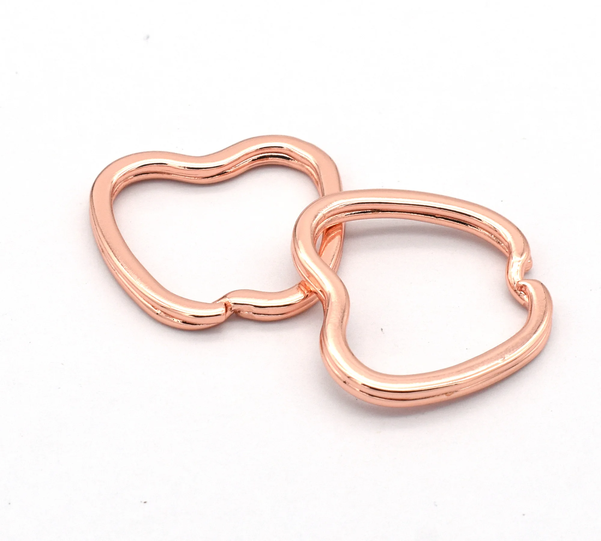 

Heart Split Key Ring Rainbow Wholesale Metal Key Ring Key Chain Supplies Jump Ring Necklace Purse Backpack Charm Jewelry Key Fob