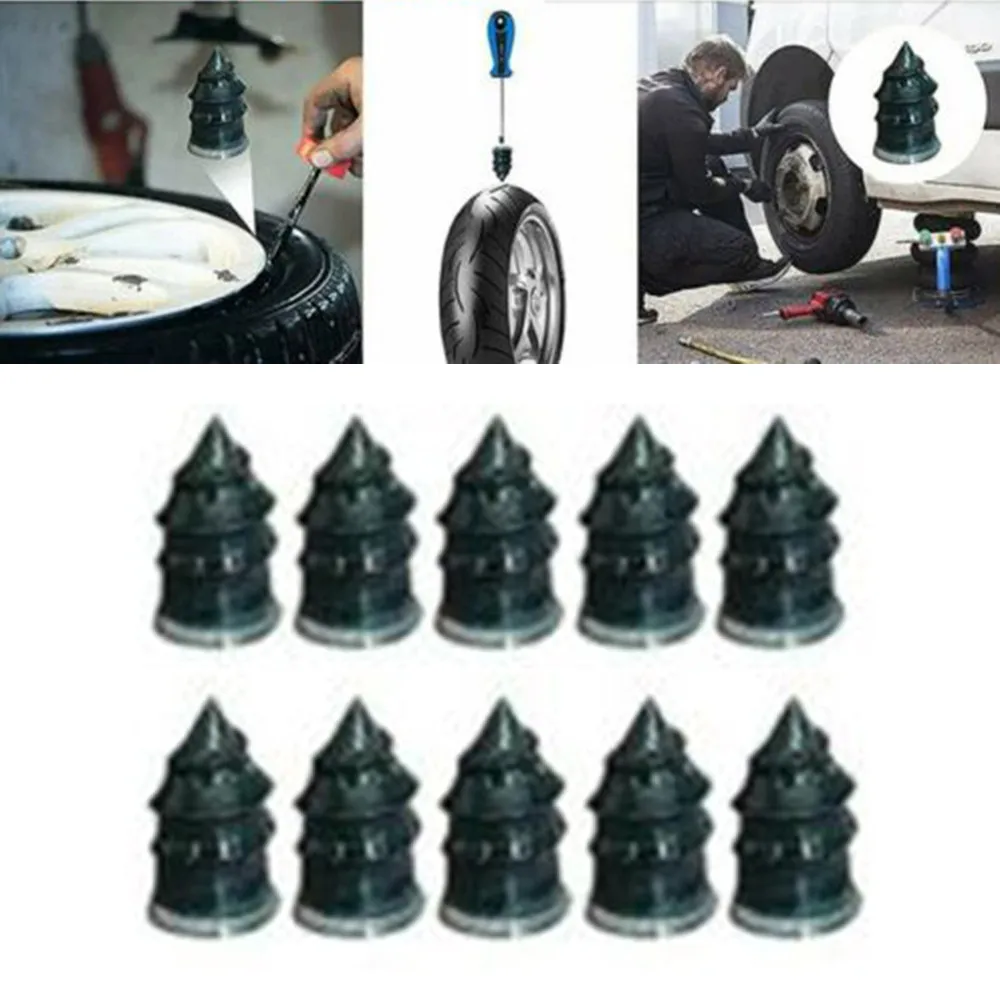 

10/20 Pcs/set Car Tire Repair Tackle Kit Storage Car Vacuum Tire Repair Tubeless Tyre Repair Rubber Nails Tool Automotive Goods