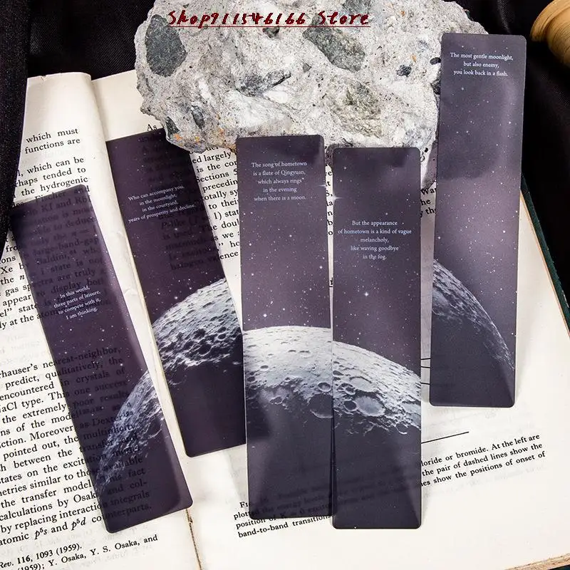 

5 pcs/pack Space Tour Series Bookmark PVC Reading Book mark Book Page Marker Stationery Supplies