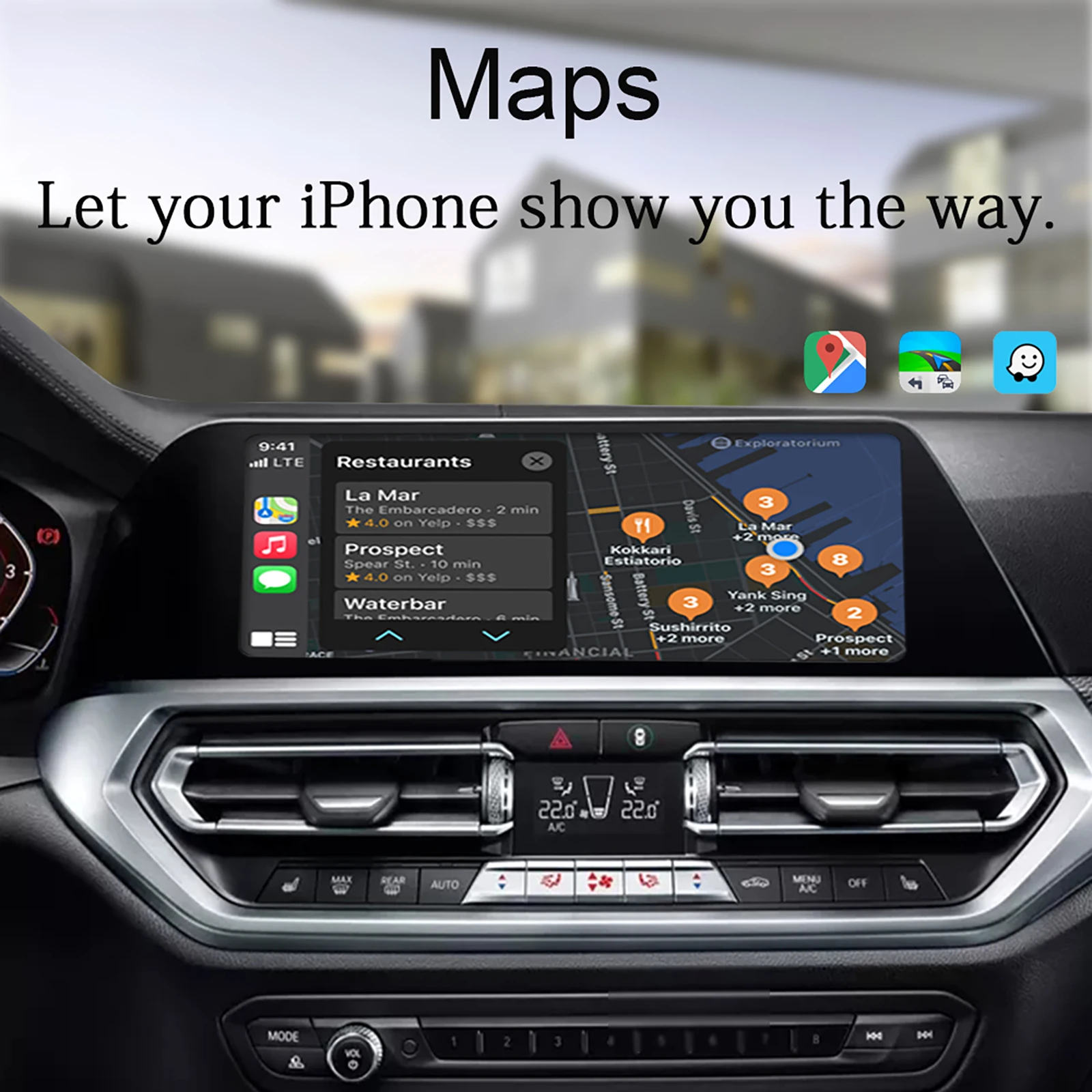 저렴한 Ezontronics 무선 카플레이 인터페이스, BMW 시리즈 2017-2018 1 2 3 4 5 EVO 시스템이 있는 모든 모델