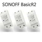 3 шт. SONOFF розетки BasicR2 Wi-Fi переключатель пускового автомата для Беспроводной пульт дистанционного управления DIY Wifi светильник переключатель умный дом пульт дистанционного управления работает с Amazon Alexa