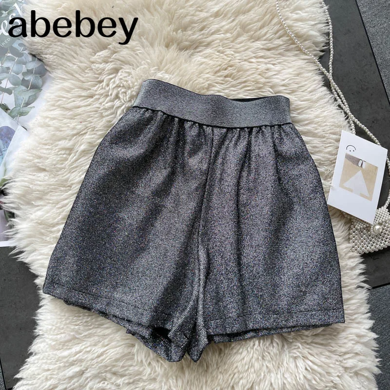 

Shorts Elastic Waist Sweat Pants High Waist Shorts Ladies Pockets Harajuku Short Pants Summer