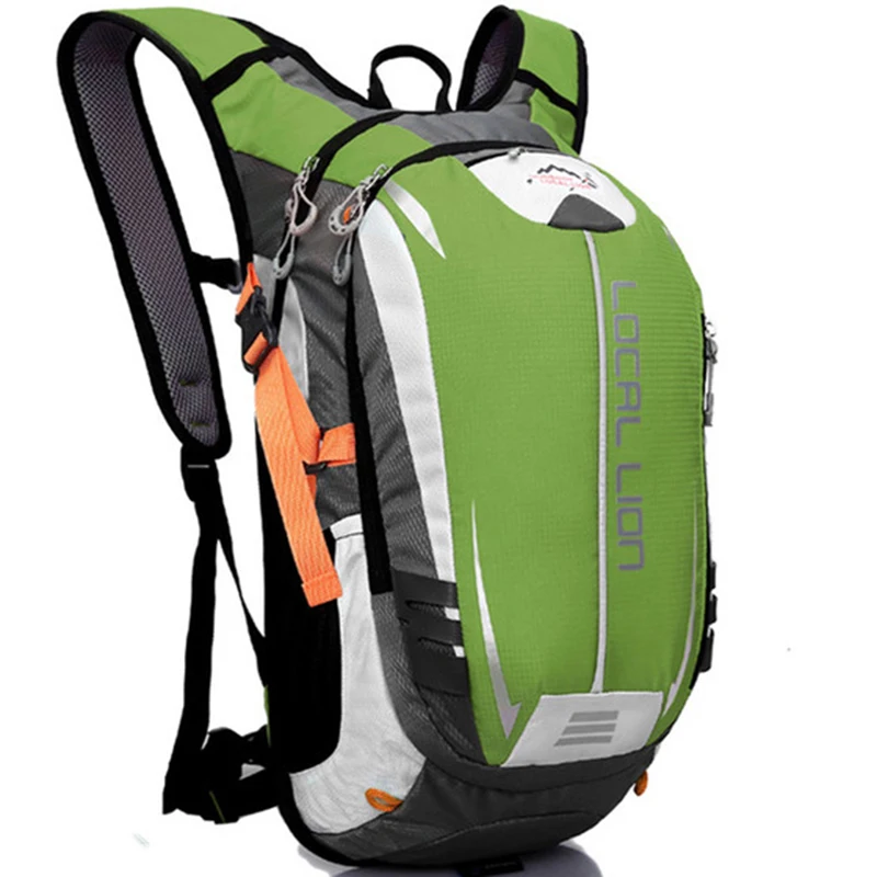Рюкзак для верховой езды MTB для активного отдыха 18L дышащий рюкзак для верховой езды для езды на велосипеде сумка для велоспорта+ сумка для воды - Цвет: Зеленый