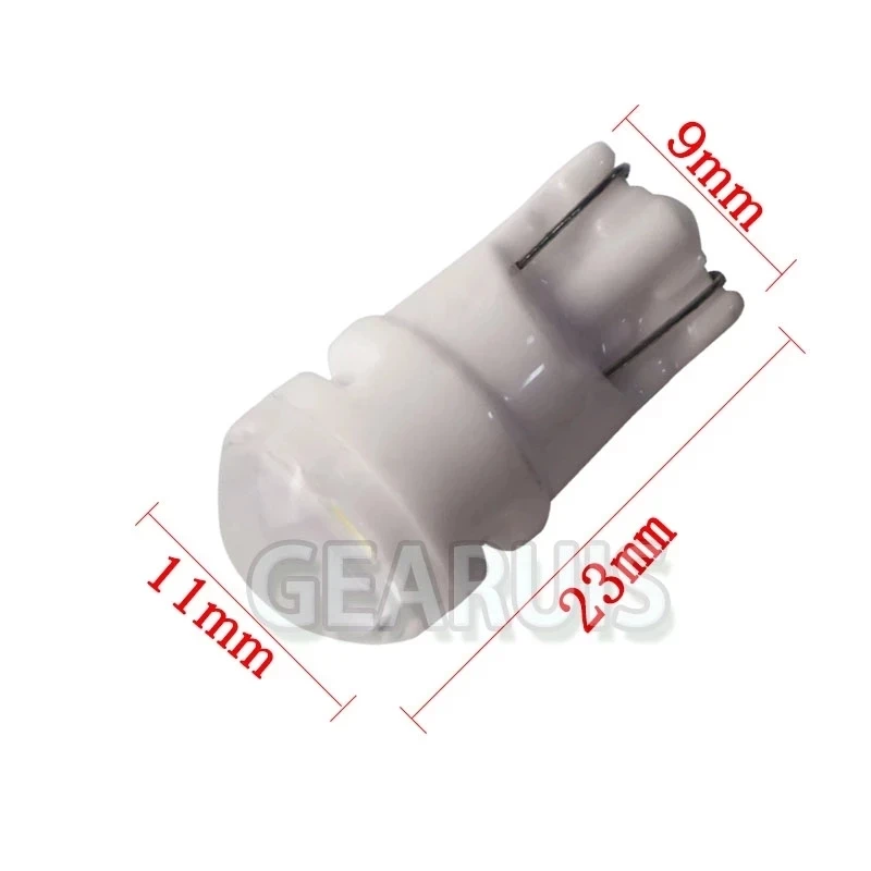 100 шт. светодиодный T10 керамический 3 SMD 2835 30MA w5w 194 168 клиновой боковой светильник