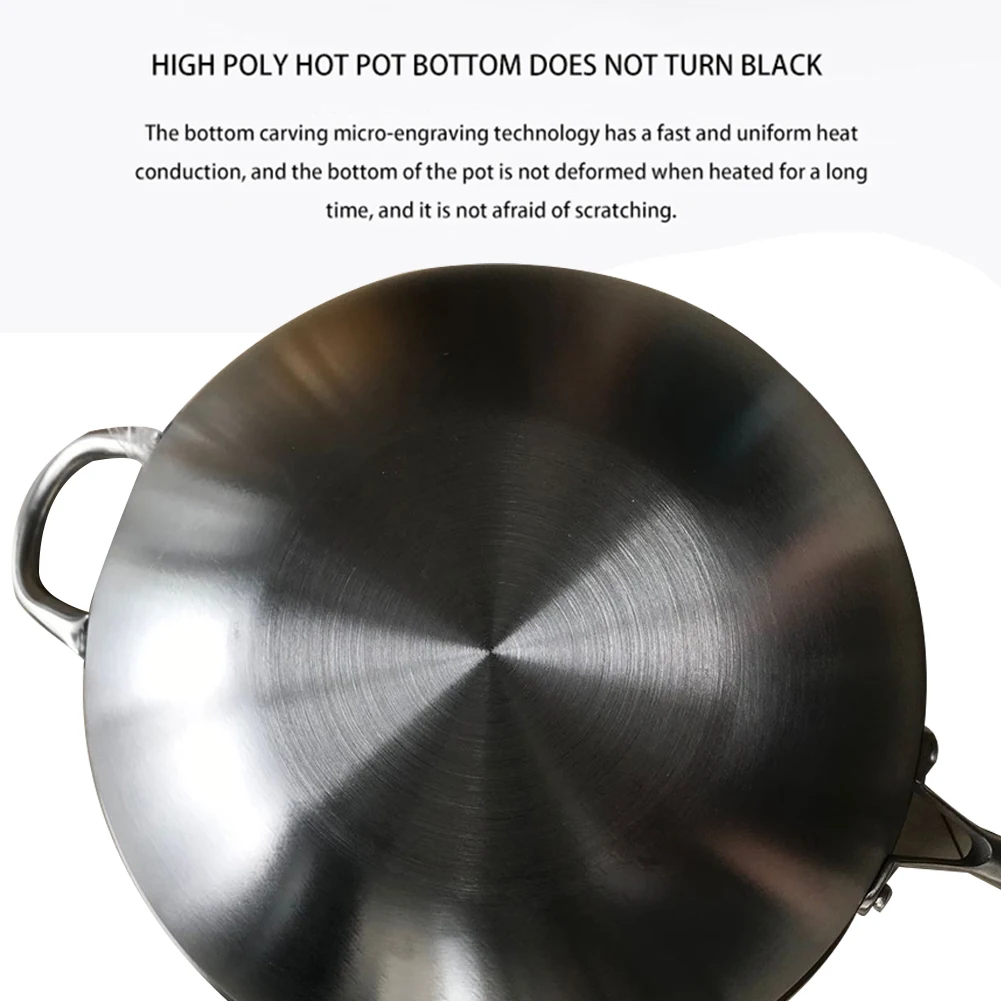 Сковорода ВОК из нержавеющей стали с антипригарным покрытием бытовая кухонная