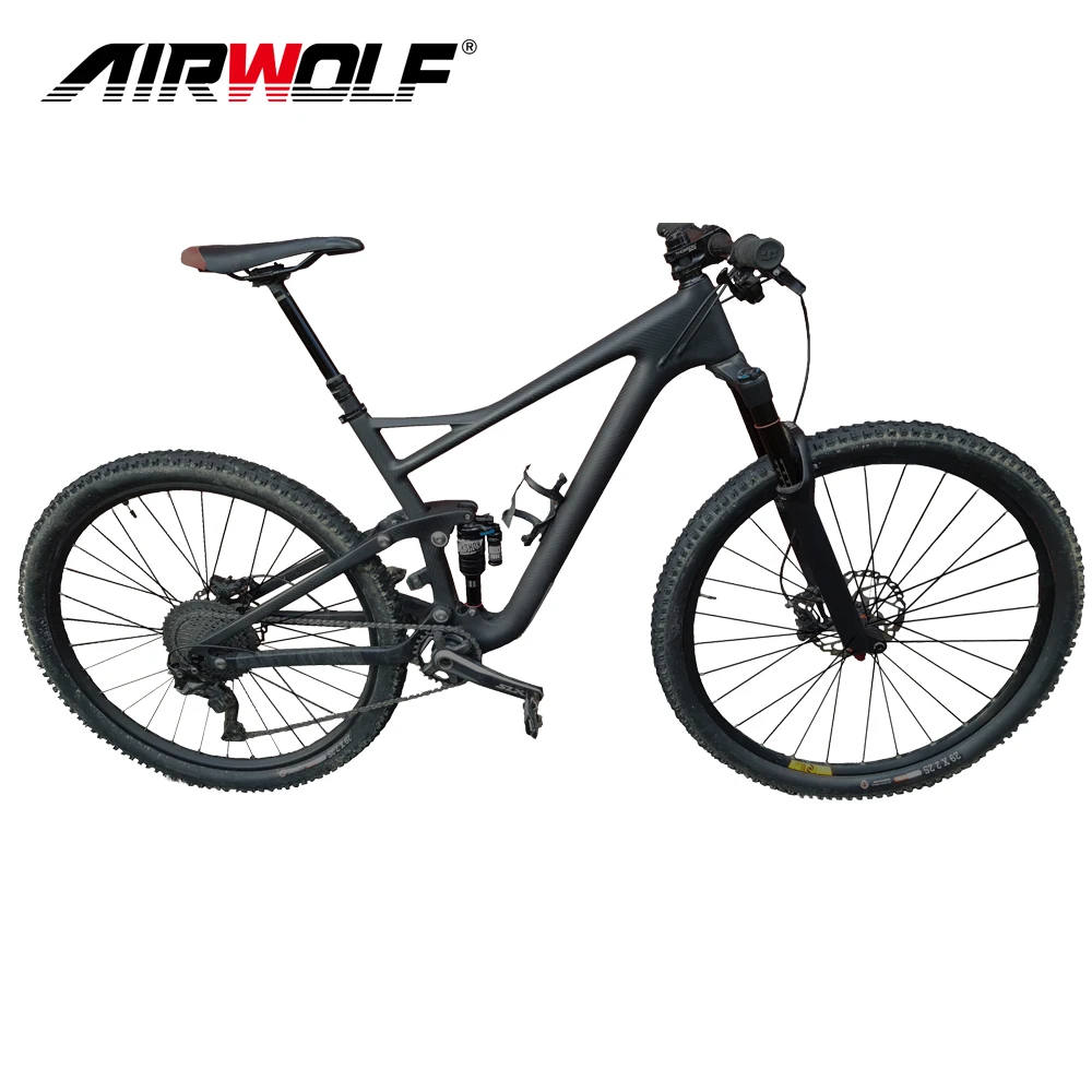 AIRWOLF 29er подвеска карбоновая Mtb рама с воздушной вилкой сквозной оси 142*12 мм 100*15 PF30