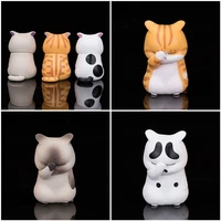 pet cat figurine model toys kawaii distressful kitten cat figure mini animals home ornament kid xmas gift collection