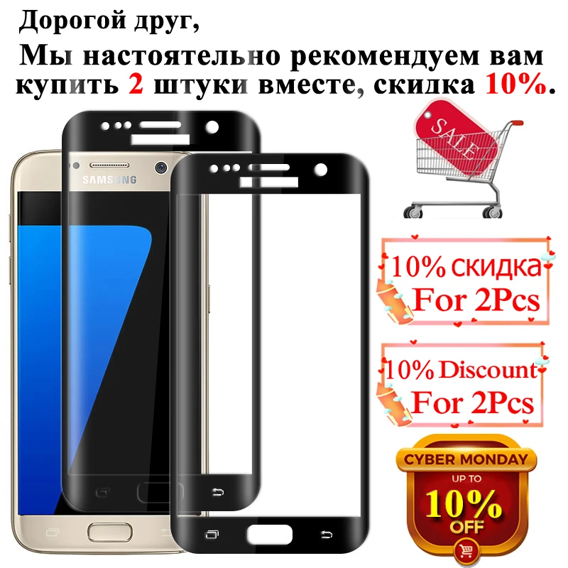 3D Защитное стекло для Samsung Galaxy S7 Edge защита экрана S 7 закаленное защитное S6 Armor Samsyng 6