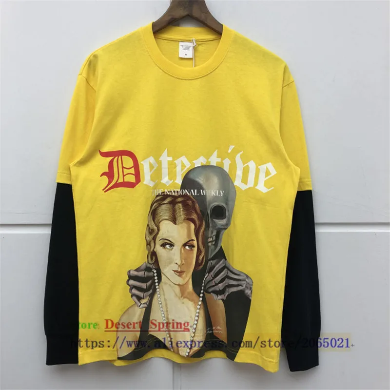 С длинными рукавами футболка с цифровой прямой печатью для мужчин и женщин