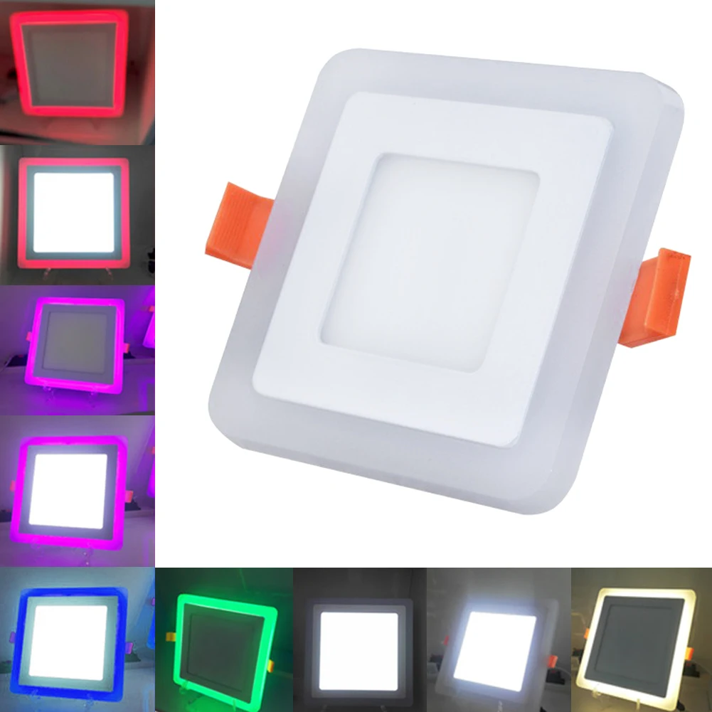 Ультратонкая Встраиваемая Светодиодная панель RGB потолочный светильник