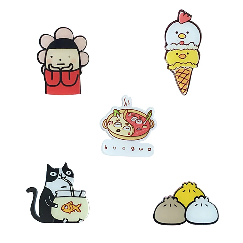 Hot Sale Cute Popular High Quality 1PC Acrylic Magnetic Sticker Home Decoration Pet Dog Cartoon Fridge Magnet | Дом и сад