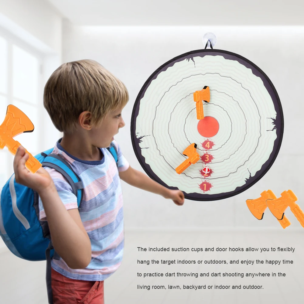 

Dart Board Set Foam Axe Throwing Game Safe To Play Ability Cultivation Toy For Children Home Outdoor Birthday Party Darts Boards