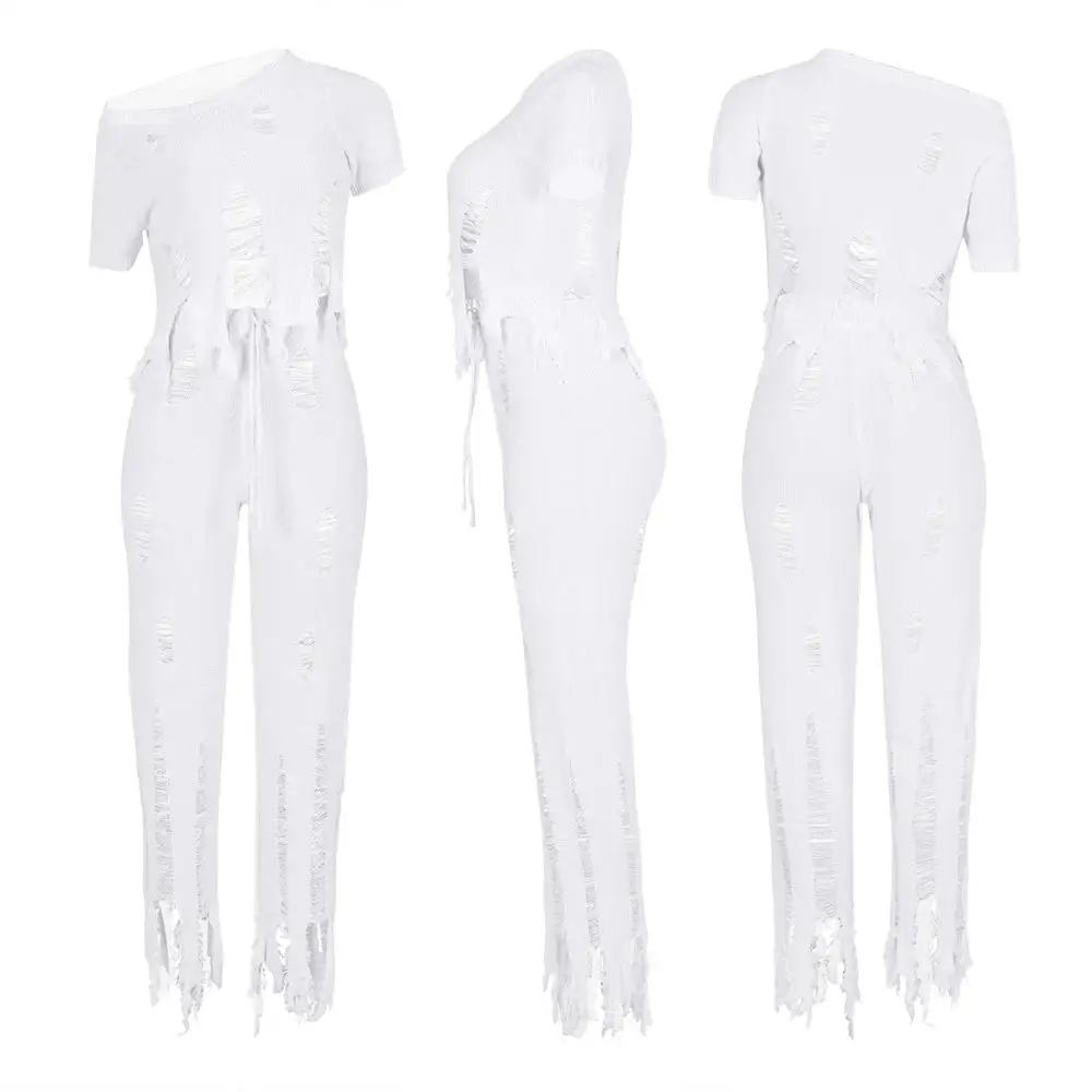 

Spot Direct Selling Real Ankle-length O-neck Europe And America Sexy Women's Personality 2020 Fashion Underwear Two-piece Suit