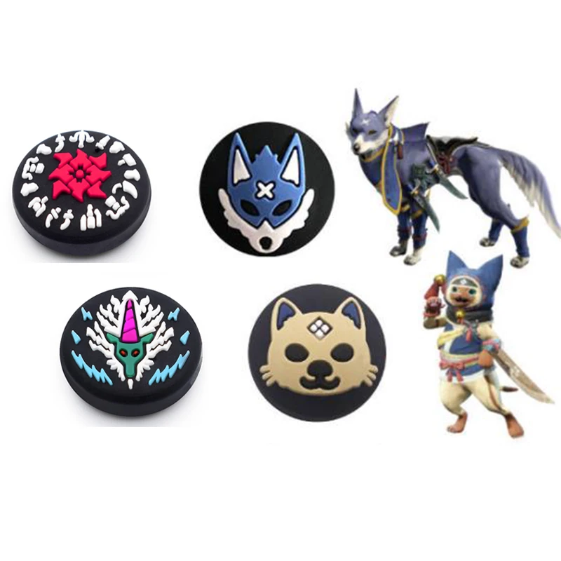 

Thumb Stick Grip Cap Joystick Protective Cover For Monster Hunter RISE Nintend Switch Joy-Con Controller NS Lite Thumbstick Case