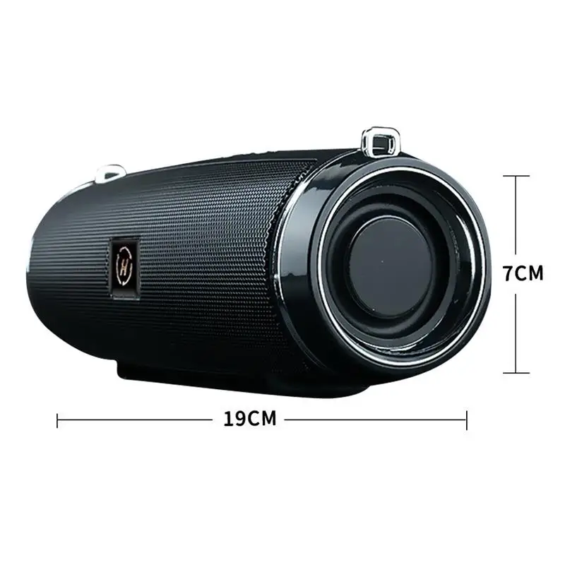 

Portable Mini Bluetooth Speaker with AUX/USB/TF Card Slot Dual Driver Wireless Stereo FM Radio Speaker