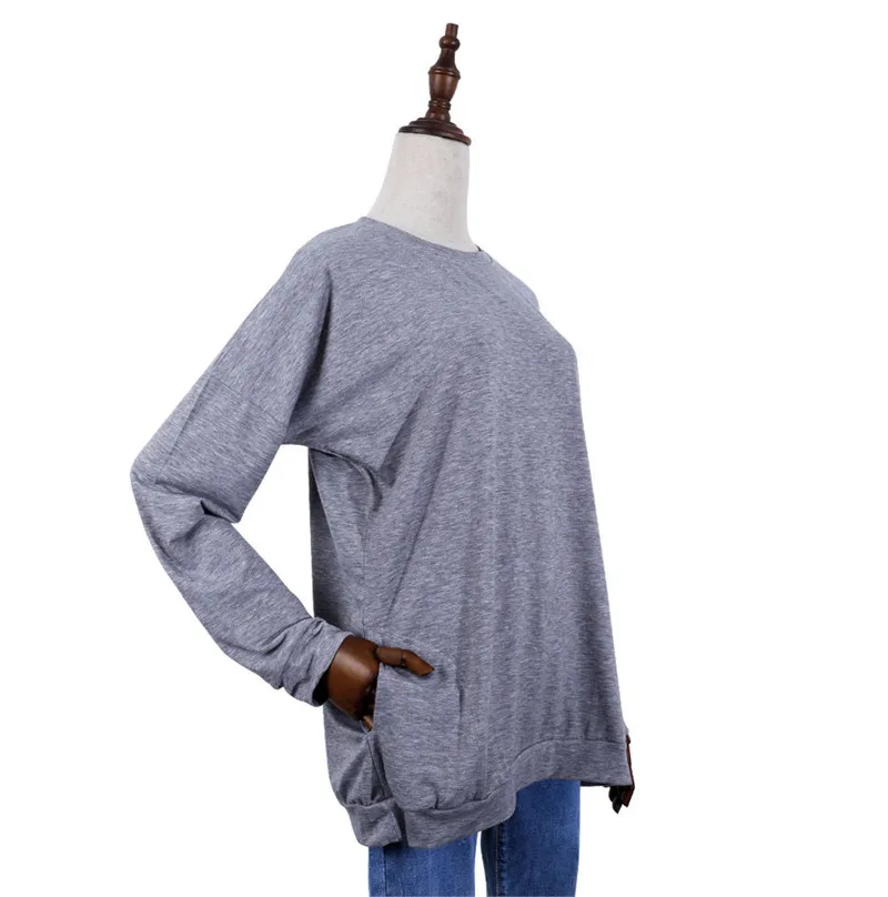 

Maybe Later Sweatshirt Women Funny Lazy Panda Print Casual O-neck Long Sleeve Hoodies Shirt Pockets Female Oversized Hoodie