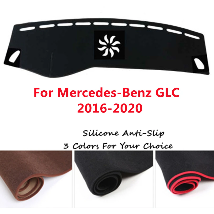 Супермягкий Противоскользящий чехол на приборную панель автомобиля для Mercedes-Benz