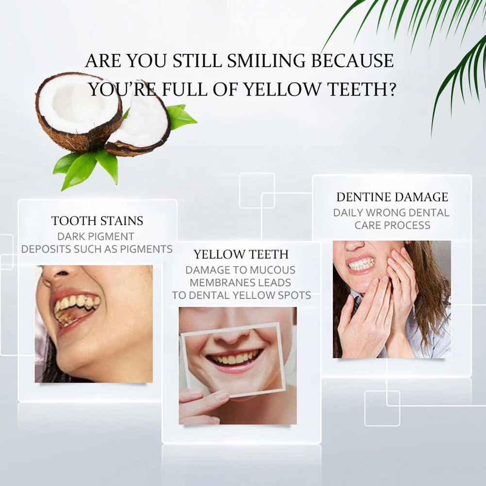 100ml Bamboo Charcoal Coconut Oil Toothpaste Natural Deeply Whiten Brighten Teeth Remove Stains Strengthen Care |