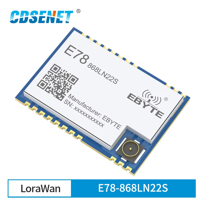 

ASR6501 SX1262 868MHz SoC LoRa RF Module Transceiver 21dBm Stamp hole/IPEX CDSENET E78-868LN22S Llong Distance Communication