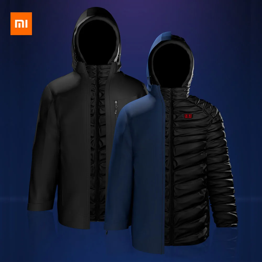 Новый Xiaomi Youpin мульти зоны лихорадка три в одном смарт пуховик двойной