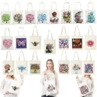 Сумка-тоут для рисования алмазами, многоразовый прочный хлопковый Набор для алмазной вышивки с номером