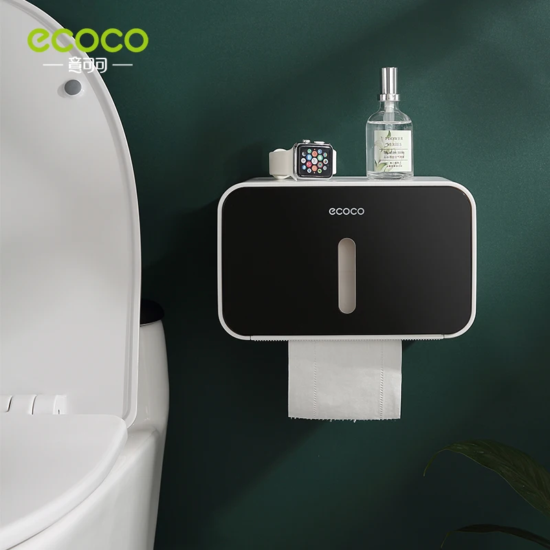 Водонепроницаемый бумажный ящик для полотенец ECOCO настенный креативный простой