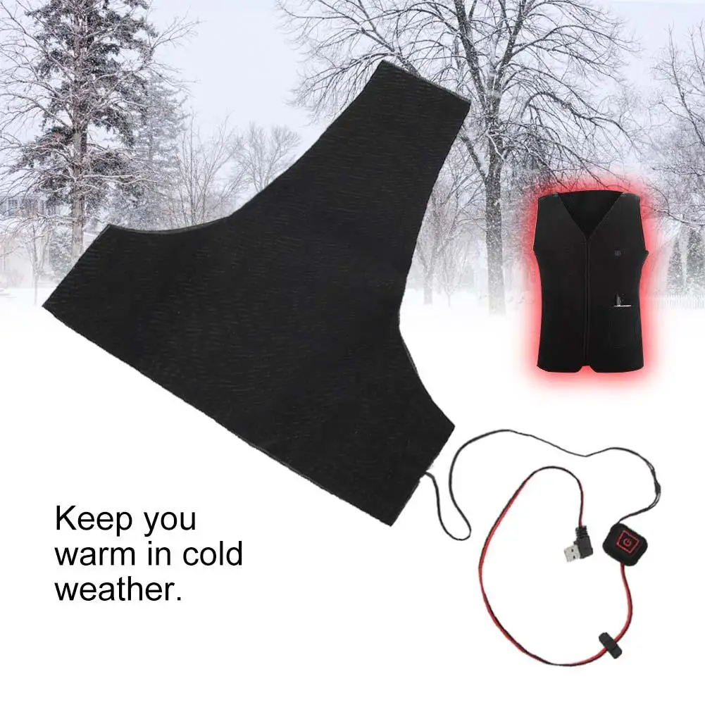 

Sale USB Warm Paste Pads Electric Vest Heating Sheet Clothes Heating Sheet Can Be Washed And Adjusted By Water Safe Heating Pad
