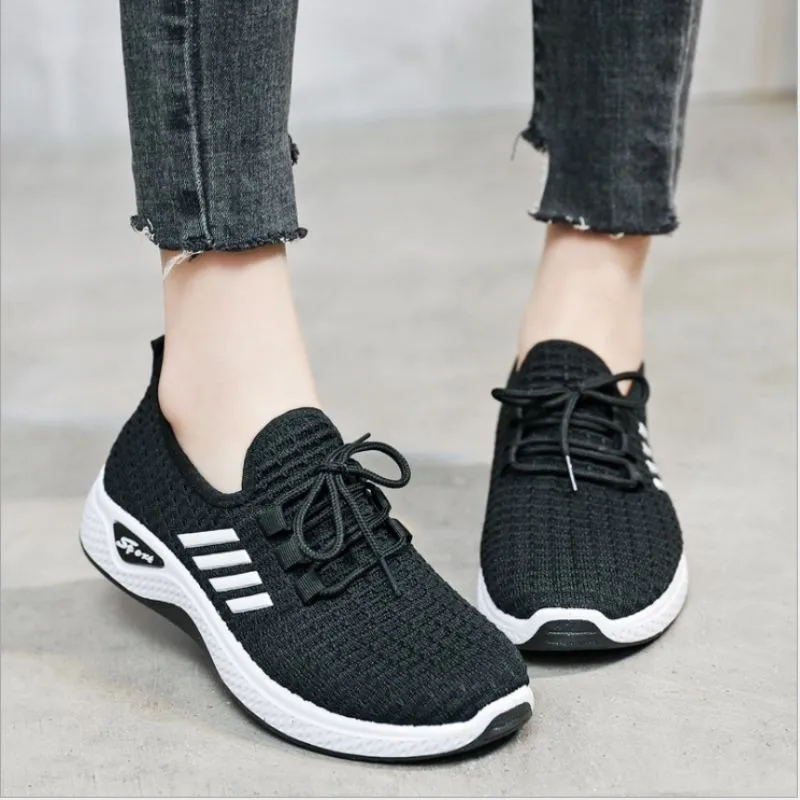 

Women Casual Shoes Fashion Breathable Walking Mesh Flat Shoes Woman White Sneakers Women 2021 Tenis Chaussure Femme Shoes