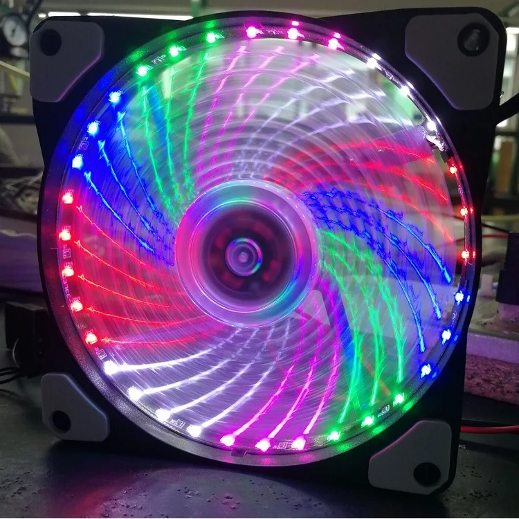 120 мм Ультра тихий PC compute светодиодный вентилятор охлаждения Радиатор 12 см 12VDC 3P IDE