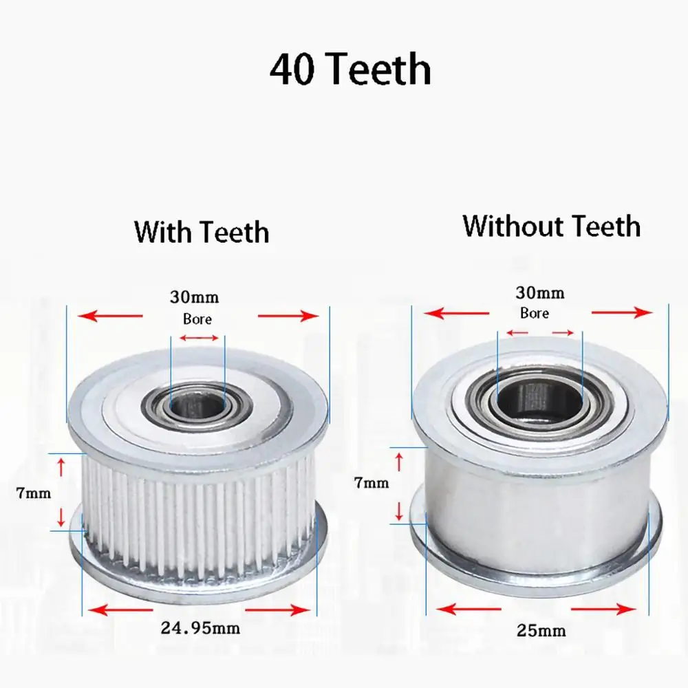 1 шт. GT2 Алюминиевый шкив с зубчатым шлицем/без зубного шлица ширина 7 мм Диаметр 5 15