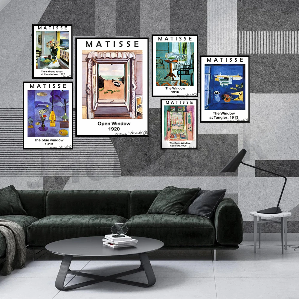

Matisse Print, Open Window Matisse Prints , Matisse Wall Art, Exhibition Matisse Gallery Wall , Matisse Canvas, Ideal Gift