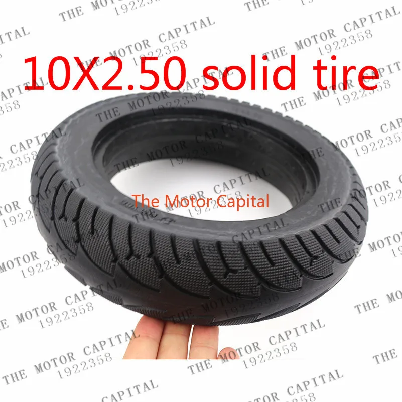 Free shipping good quality 10 inch electric scooter 10x2.50 solid tires tubeless tires